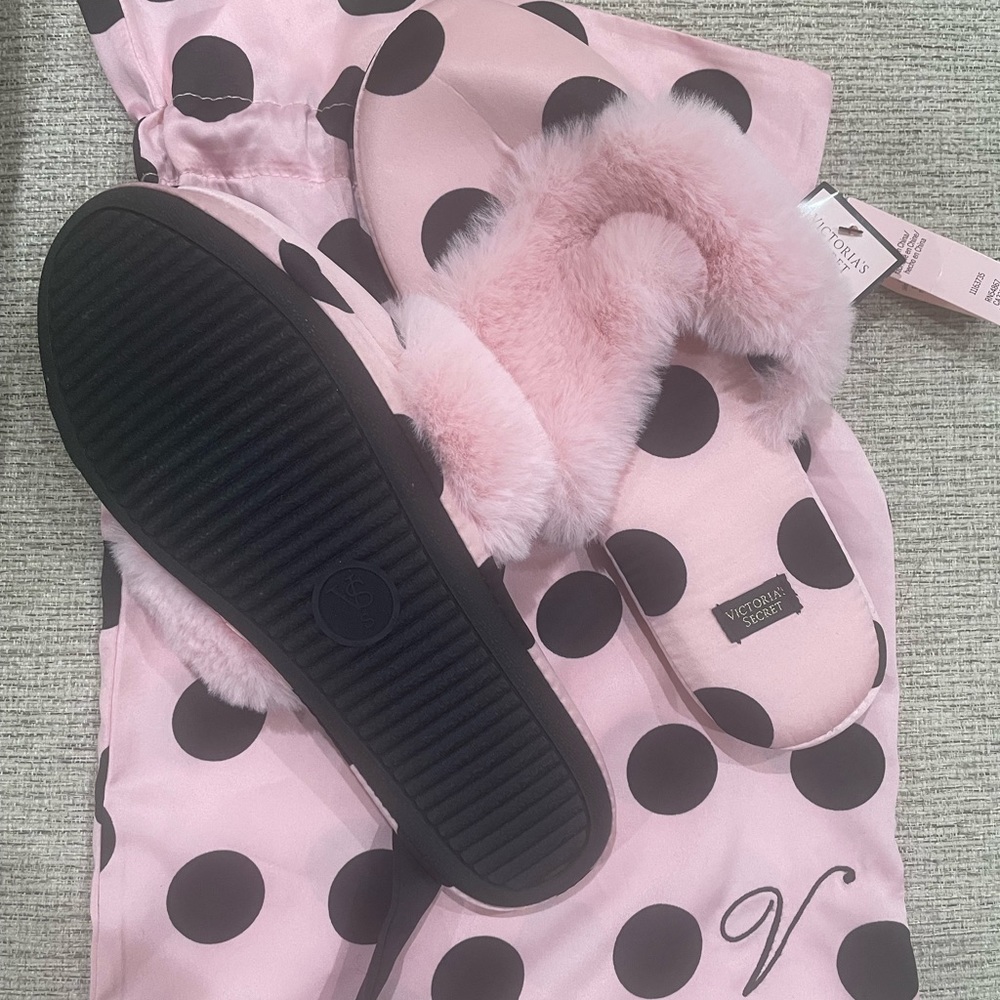 VS slippers size small . Brand new with bag and tags